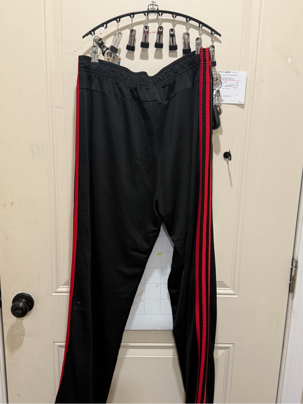 adidas Navy Blue Athletic Pants with Branded Waist Tag